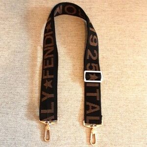 Fendi Roma Italia Vintage Replacement Strap Unisex with gold tone hardware